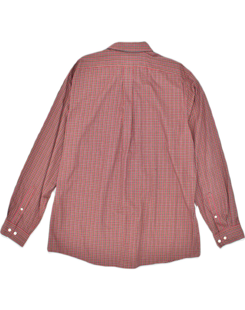 EDDIE BAUER Mens Wrinkle Resistant Classic Fit Shirt XL Red Check Cotton | Vintage Eddie Bauer | Thrift | Second-Hand Eddie Bauer | Used Clothing | Messina Hembry 