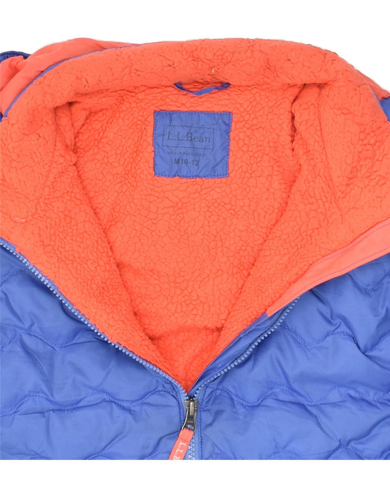 L.L.BEAN Boys Hooded Padded Jacket 10-11 Years Medium  Blue Nylon | Vintage L.L.Bean | Thrift | Second-Hand L.L.Bean | Used Clothing | Messina Hembry 