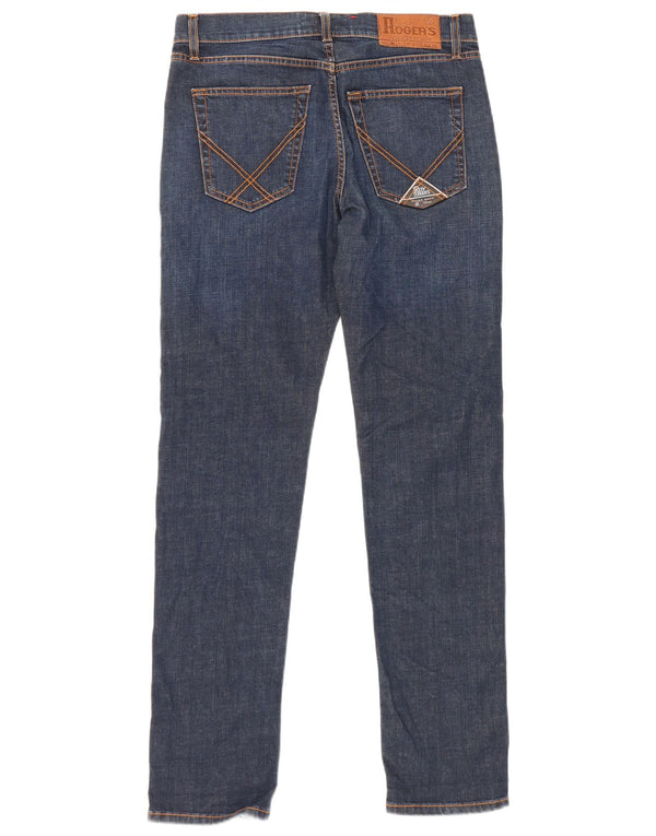 Roy Rogers Mens Slim Jeans W33 L31 Navy Blue Cotton