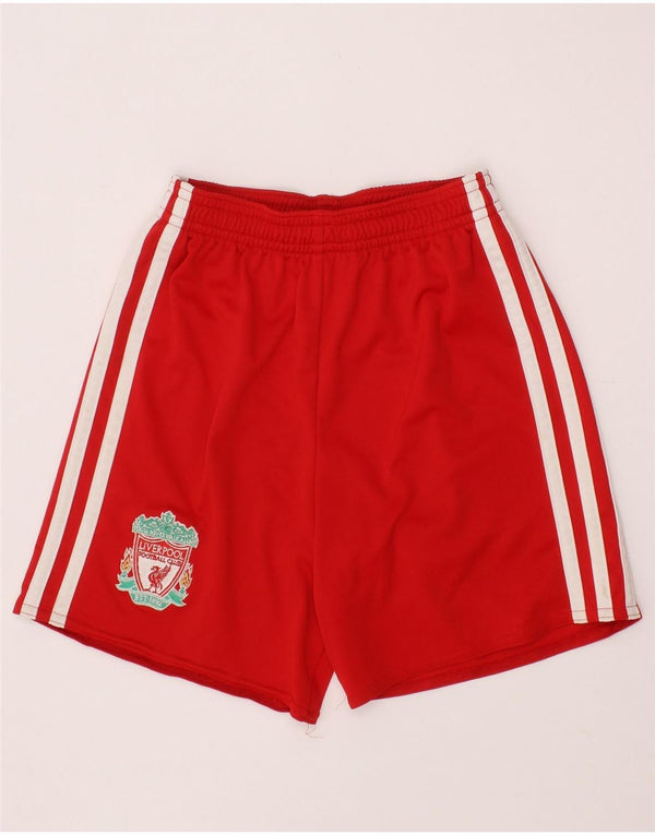 ADIDAS Boys Liverpool Sport Shorts 5-6 Years  Red Polyester