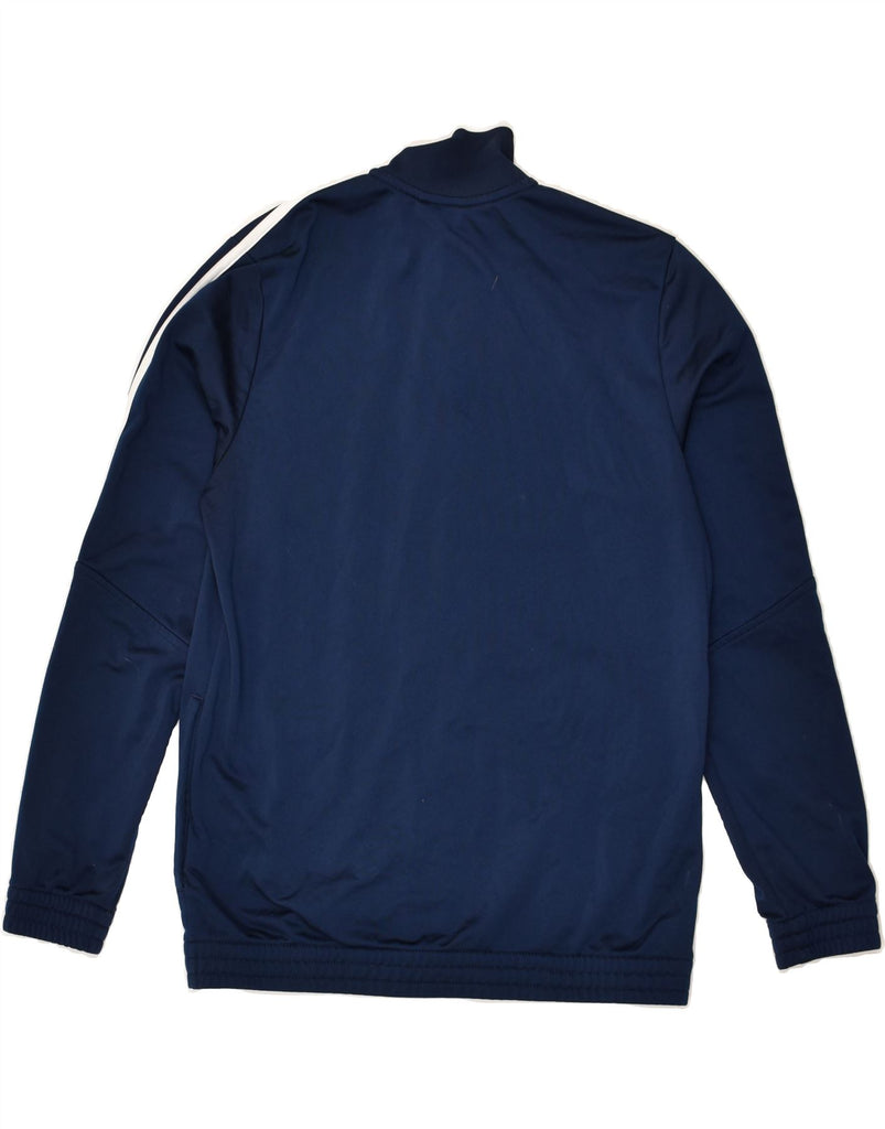 ADIDAS Boys Tracksuit Top Jacket 13-14 Years Large  Navy Blue Polyester | Vintage Adidas | Thrift | Second-Hand Adidas | Used Clothing | Messina Hembry 