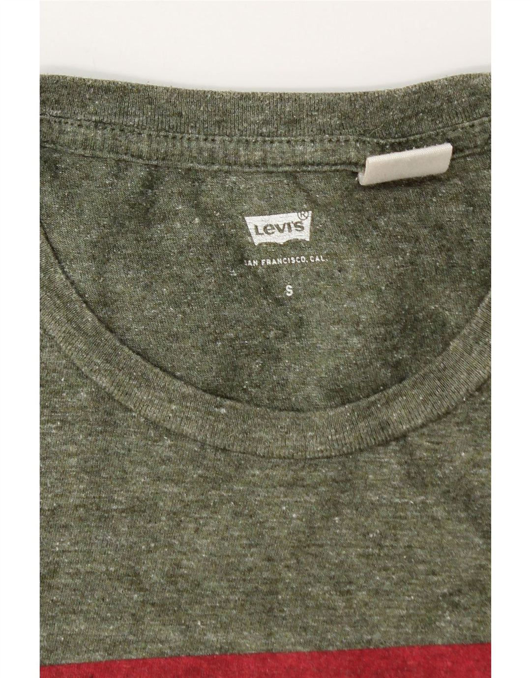 Levi's Mens Graphic T-Shirt Top Small Khaki Flecked