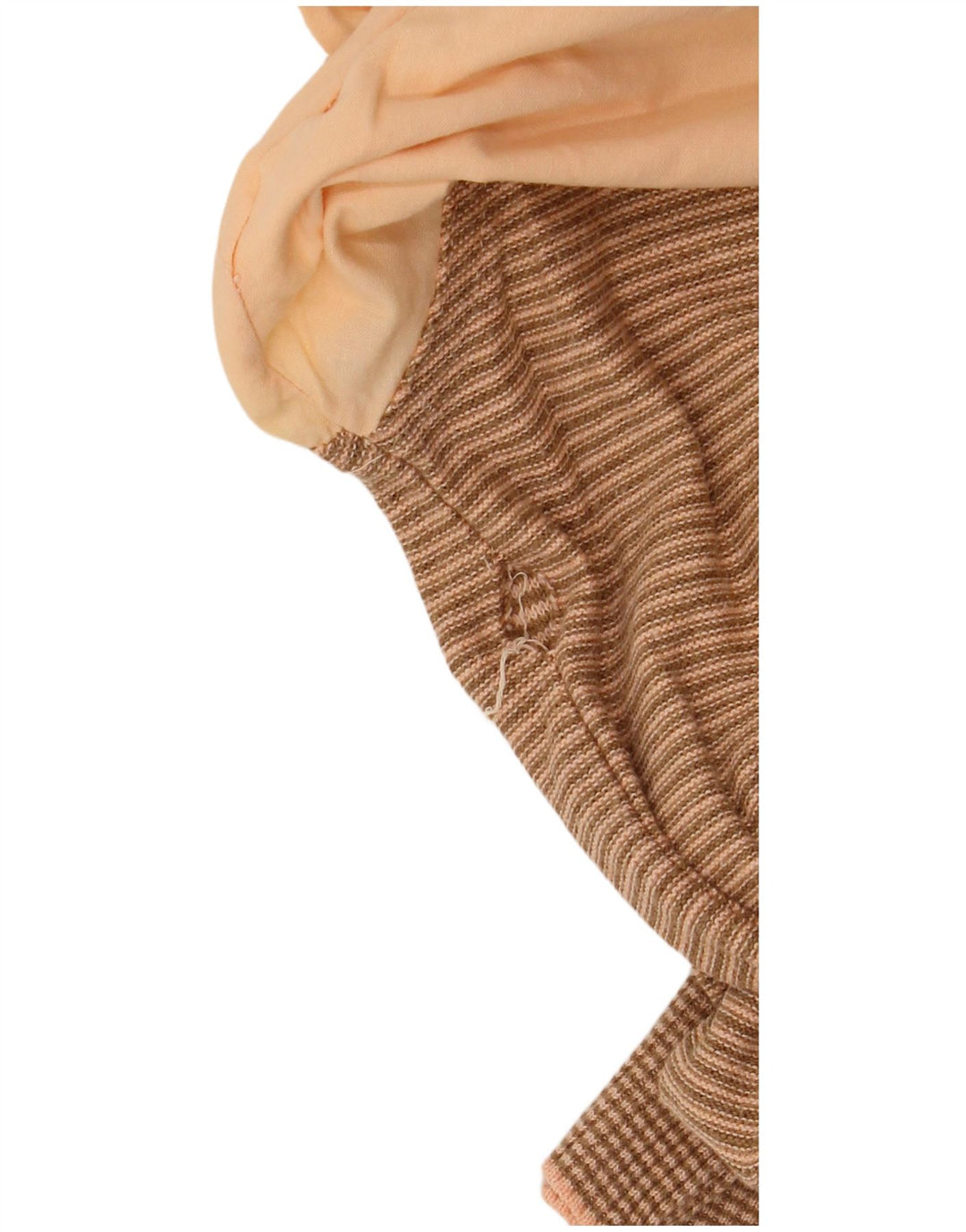 Donny & Max Mens Polo Shirt XL Brown Striped Cotton