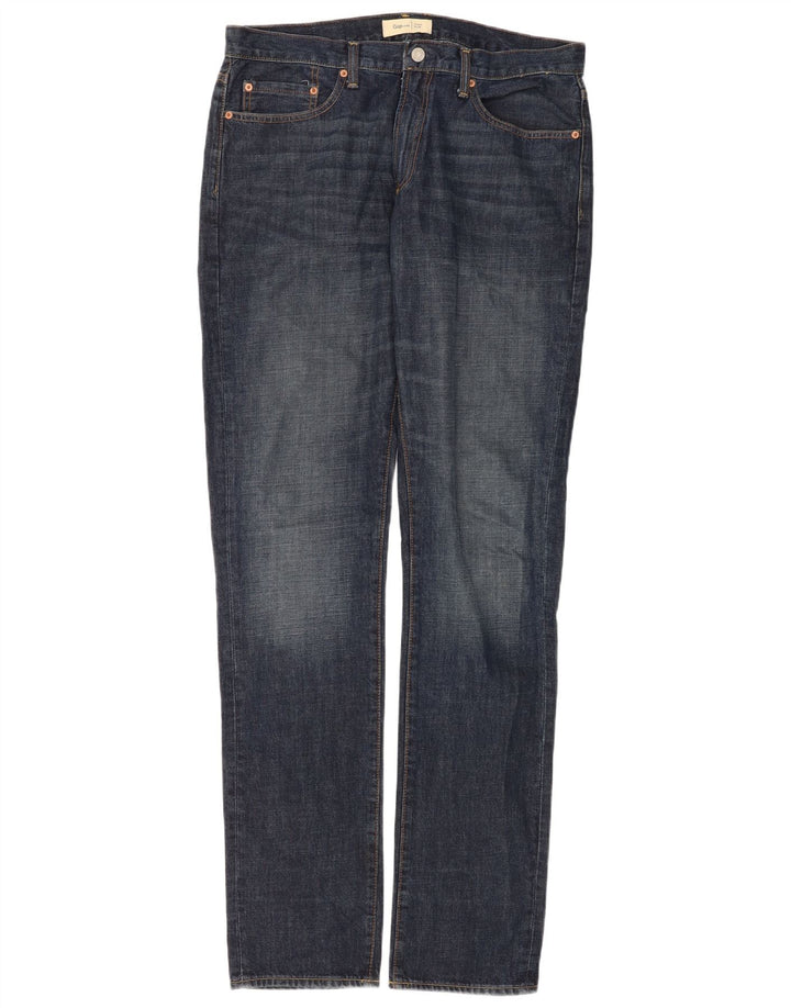 Gap Mens Slim Jeans W34 L30 Blue Cotton