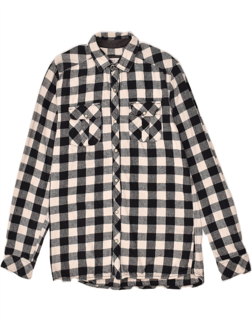 O'NEILL Mens Regular Fit Shirt Medium Black Check Cotton | Vintage O'Neill | Thrift | Second-Hand O'Neill | Used Clothing | Messina Hembry 