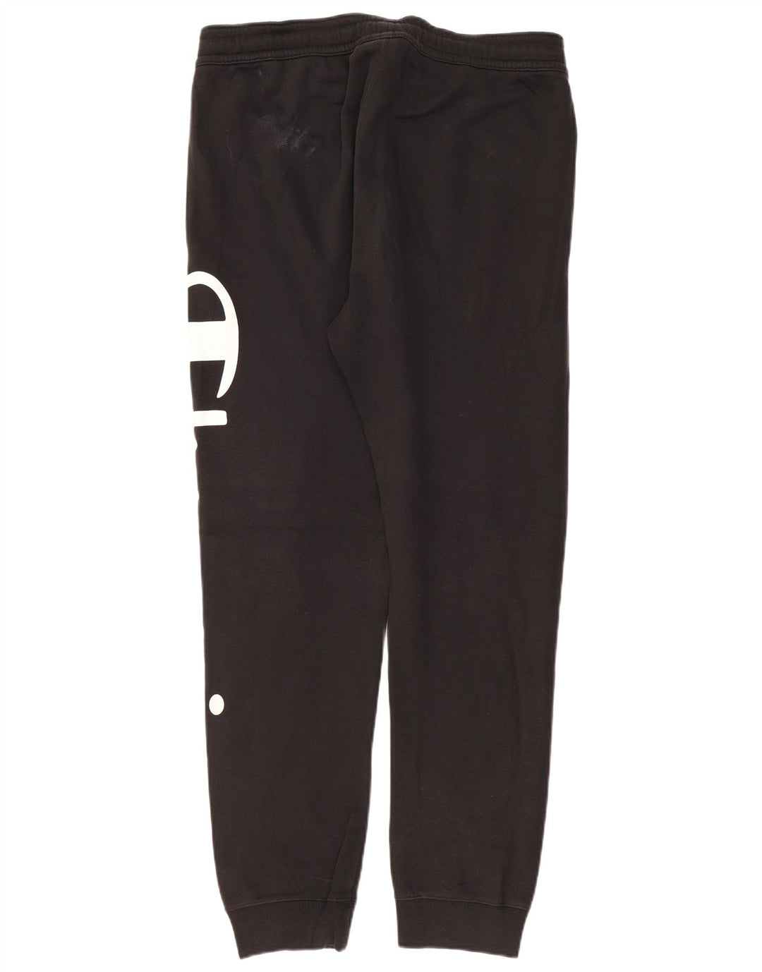 CHAMPION Mens Graphic Tracksuit Trousers Joggers XL Black Cotton