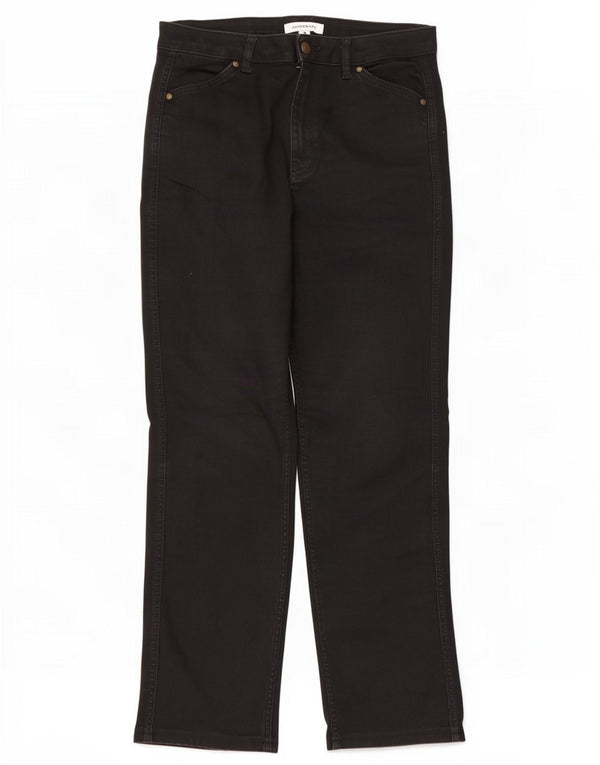 Marks & Spencer Womens Autograph Straight Jeans UK 14 Large W32 L28 Black