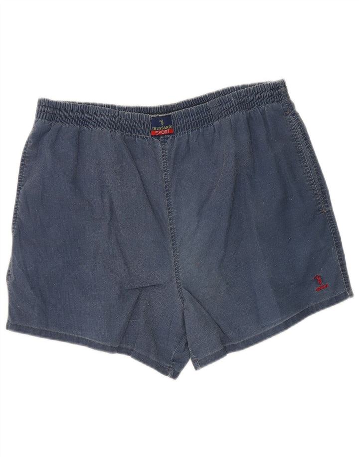 TRUSSARDI Mens Sport Shorts Large Blue