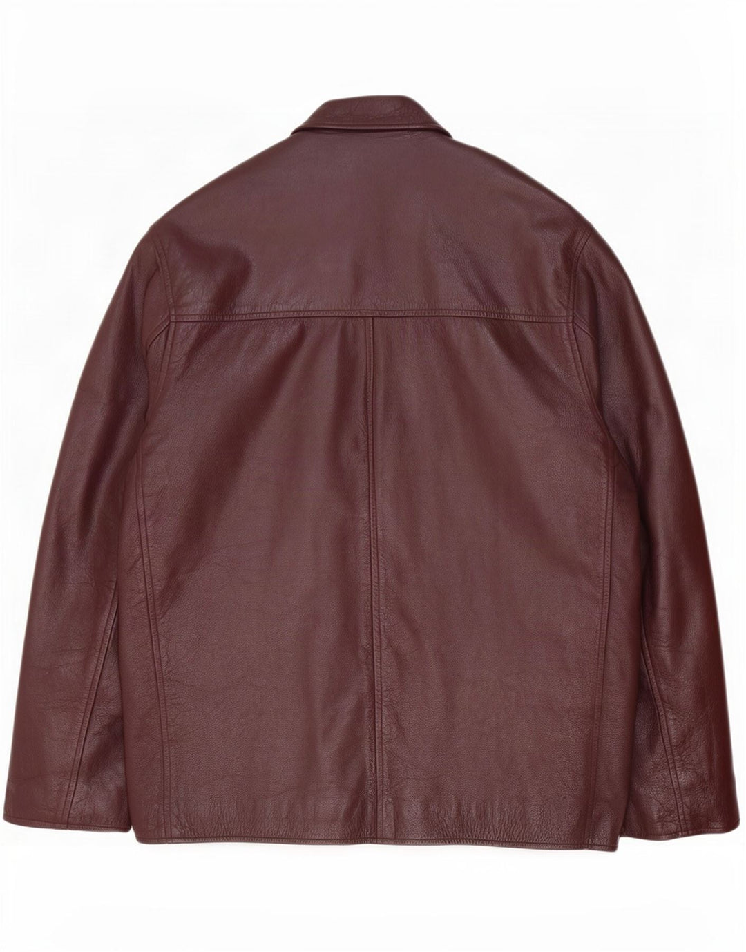 Route 66 Mens Leather Jacket UK 40 Large Burgundy