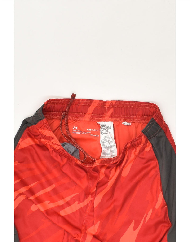 UNDER ARMOUR Boys Graphic Sport Shorts 9-10 Years Medium Red Camouflage | Vintage Under Armour | Thrift | Second-Hand Under Armour | Used Clothing | Messina Hembry 