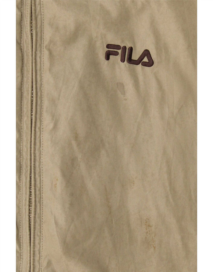 Fila Mens Rain Jacket UK 40 Large Grey Polyester