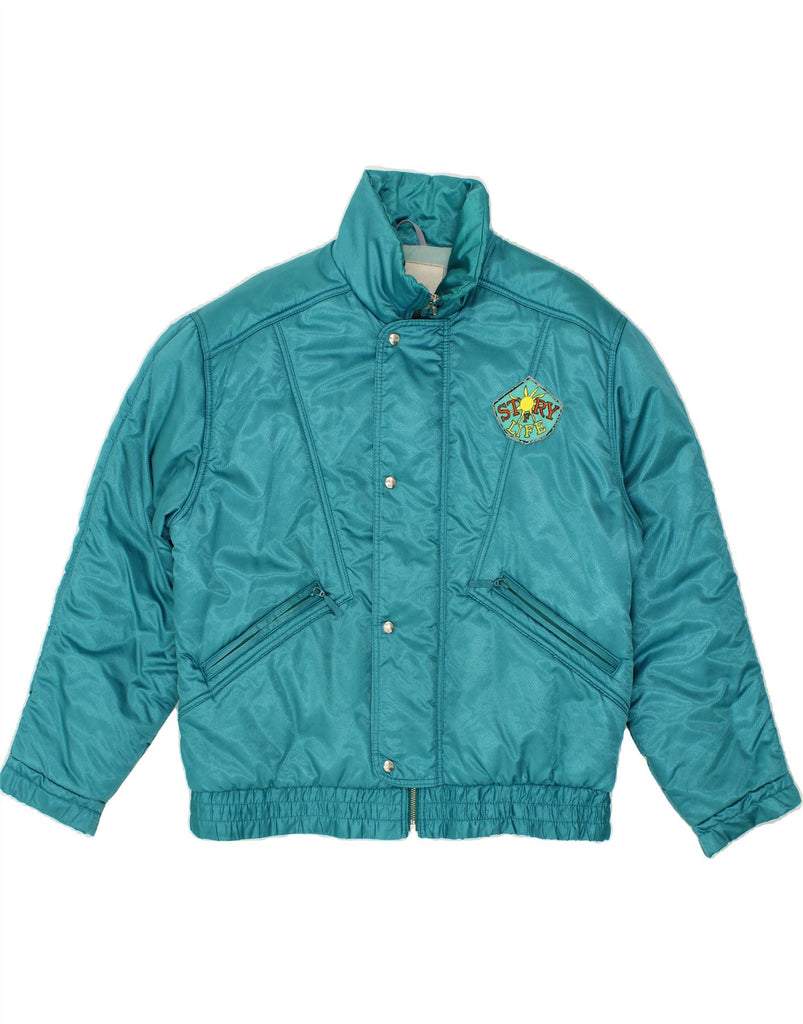 VINTAGE Mens Windbreaker Jacket UK 42 XL Blue Vintage Vintage and Second-Hand Vintage from Messina Hembry 