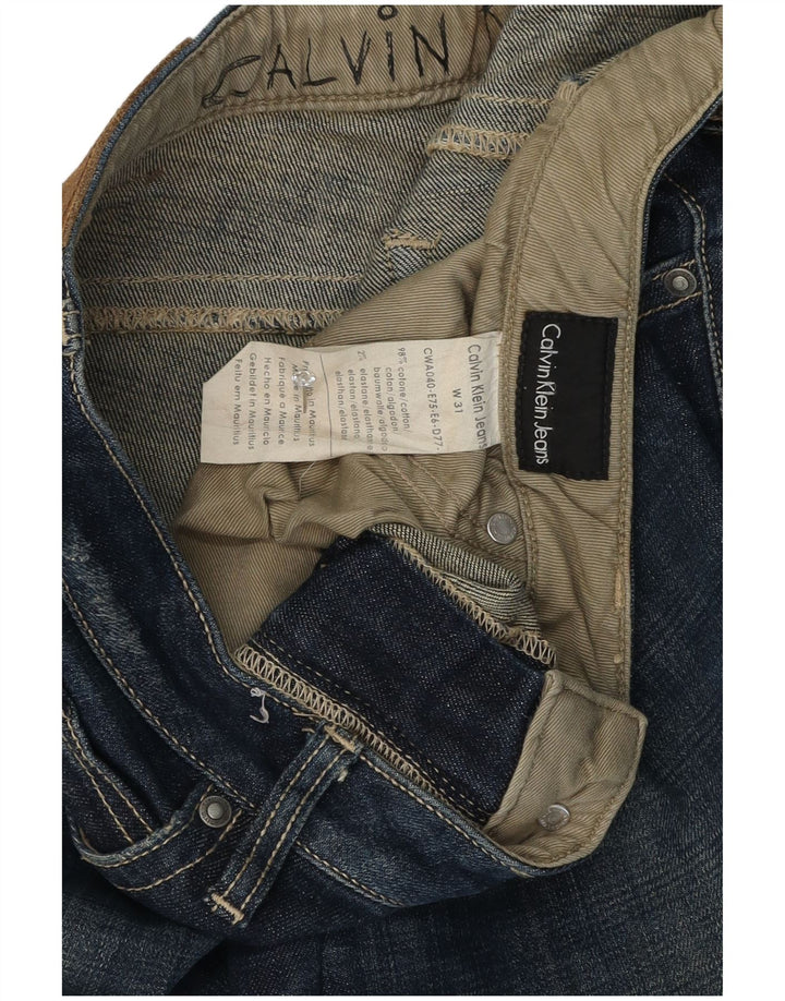 Calvin Klein Womens Slim Jeans W31 L29 Blue Cotton