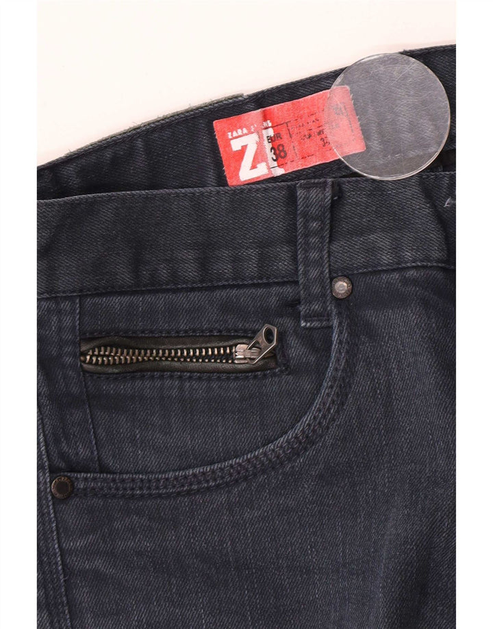 Zara Mens Slim Jeans EU 38 Small W30 L34 Navy Blue