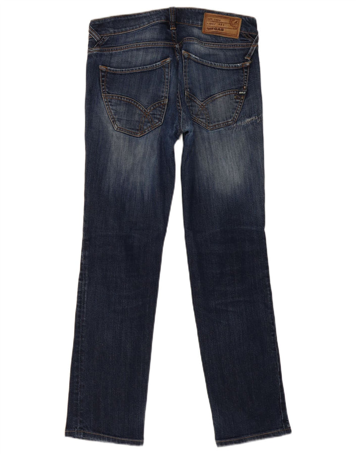 Gas Womens Straight Jeans W30 L29 Blue Cotton