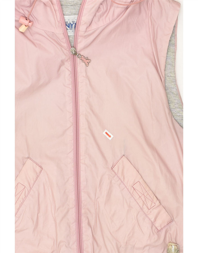 ONYX Womens Hooded Gilet UK 16 Large Pink Polyamide | Vintage Onyx | Thrift | Second-Hand Onyx | Used Clothing | Messina Hembry 