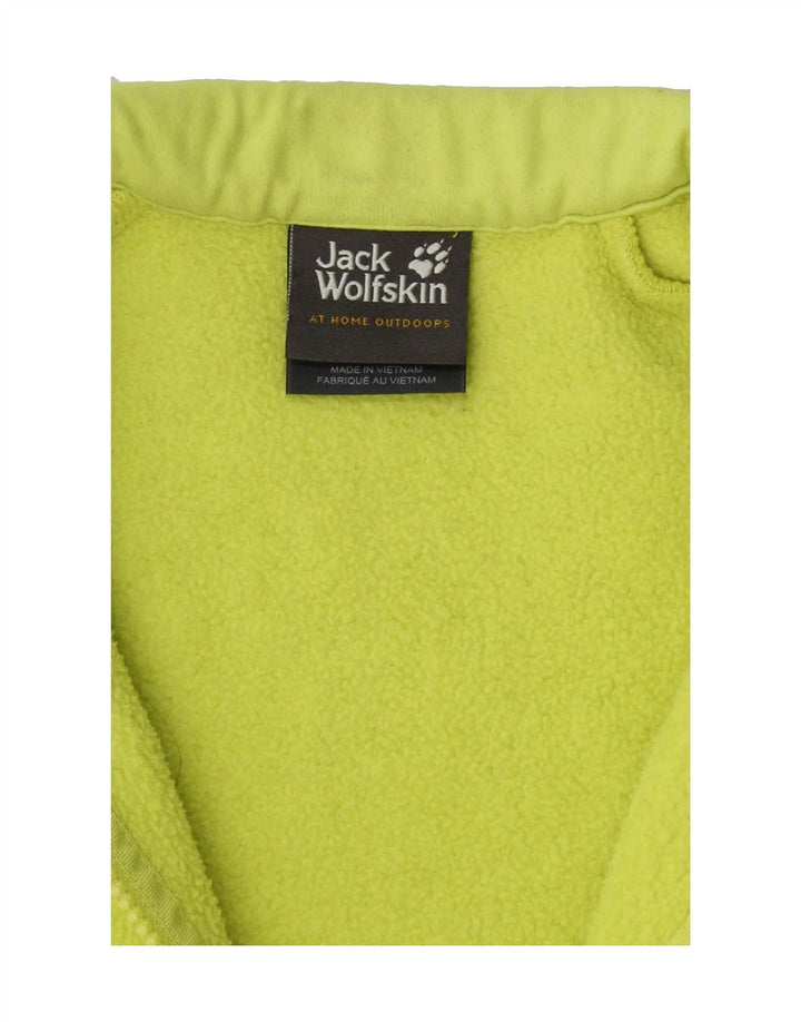 JACK WOLFSKIN Womens Fleece Jacket UK 12 Medium Green Polyester Vintage Jack Wolfskin and Second-Hand Jack Wolfskin from Messina Hembry 