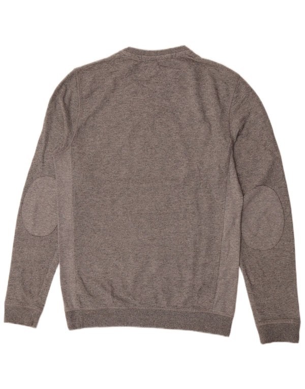 Ted Baker Mens Sweatshirt Jumper Size 2 Small Grey Flecked Cotton