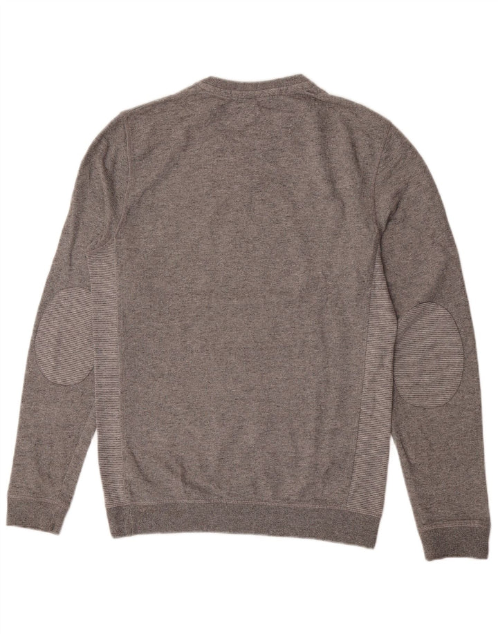 Ted Baker Mens Sweatshirt Jumper Size 2 Small Grey Flecked Cotton