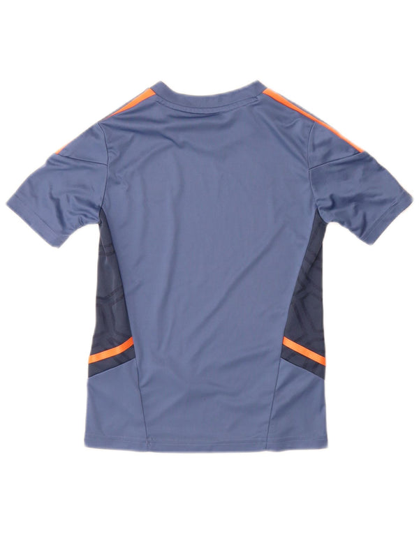 Adidas Boys Manchester United Graphic T-Shirt Top 9-10 Years Blue