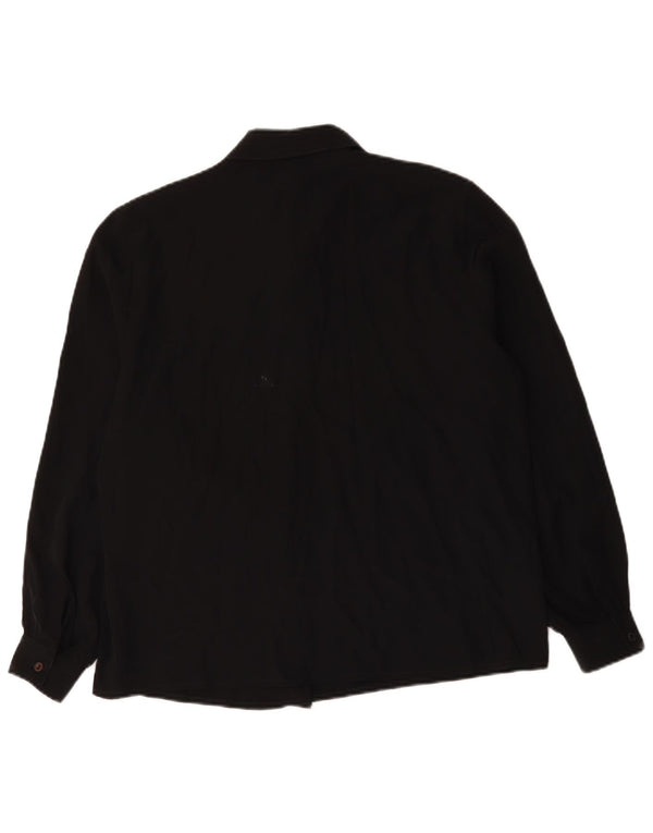 Primavera Firenze Womens Shirt Blouse UK 18 XL Black Polyester
