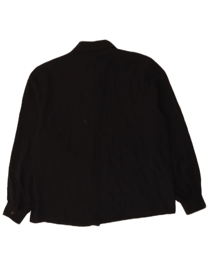 Primavera Firenze Womens Shirt Blouse UK 18 XL Black Polyester