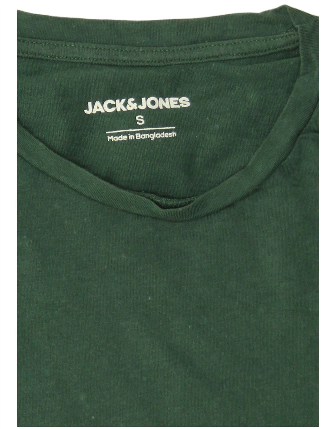Jack & Jones Mens Graphic T-Shirt Top Small Green Cotton