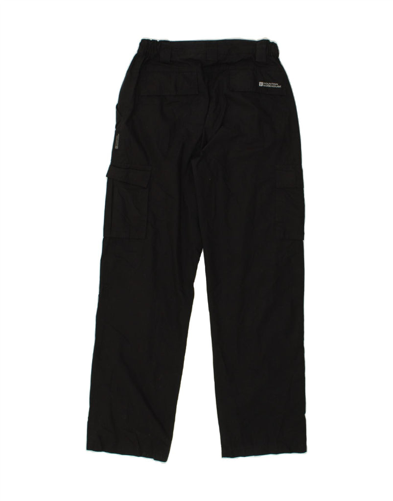 MOUNTAIN WAREHOUSE Mens Straight Cargo Trousers W30 L32 Black Polyester | Vintage Mountain Warehouse | Thrift | Second-Hand Mountain Warehouse | Used Clothing | Messina Hembry 