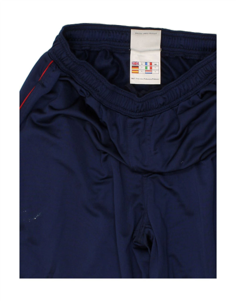 UMBRO Mens Tracksuit Trousers Large Navy Blue Polyester Vintage Umbro and Second-Hand Umbro from Messina Hembry 