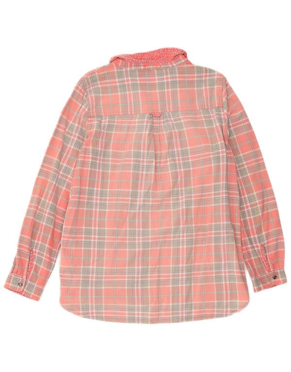 White Stuff Womens Shirt UK 16 Large Pink Check Cotton