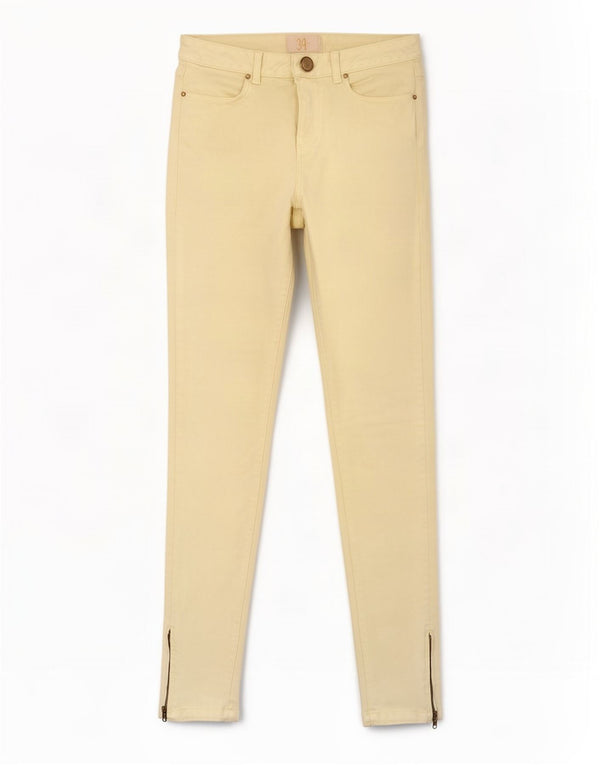 Zara Womens Skinny Jeans EU 34 2XS W24 L28 Yellow