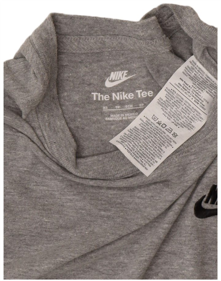 NIKE Mens T-Shirt Top XS Grey Flecked Cotton