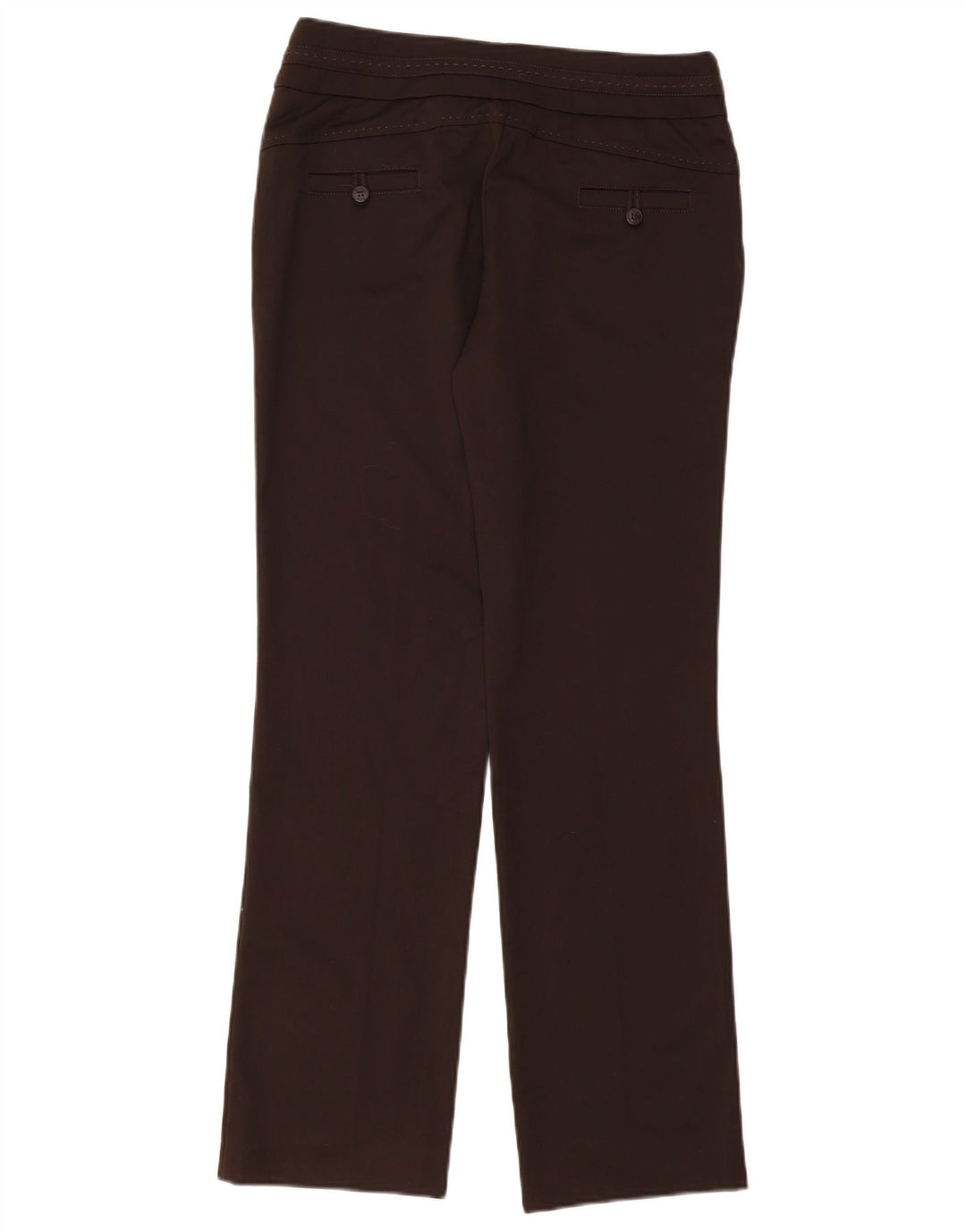 TRUSSARDI Womens Bootcut Casual Trousers IT 44 Medium W32 L31 Brown
