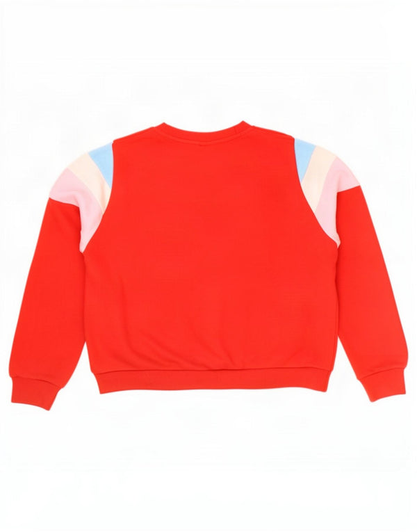 Levi's Womens Oversized Sweatshirt Jumper UK 14 Medium Red Colourblock
