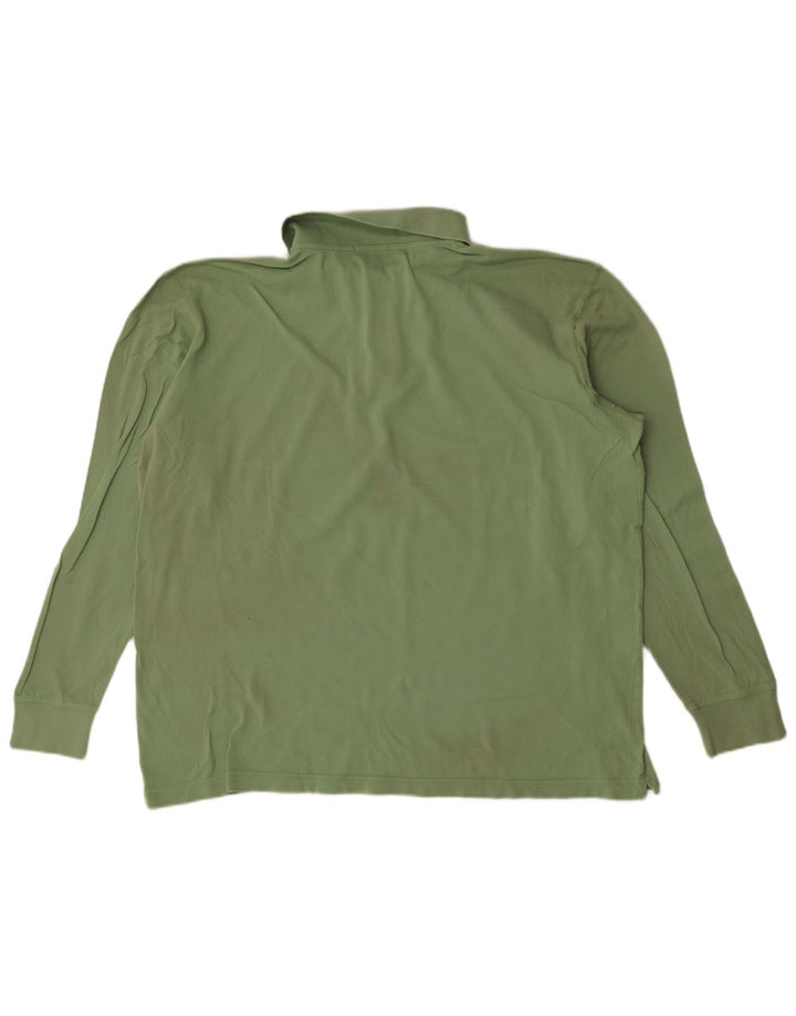 Sergio Tacchini Mens Long Sleeve Polo Shirt 2XL Green