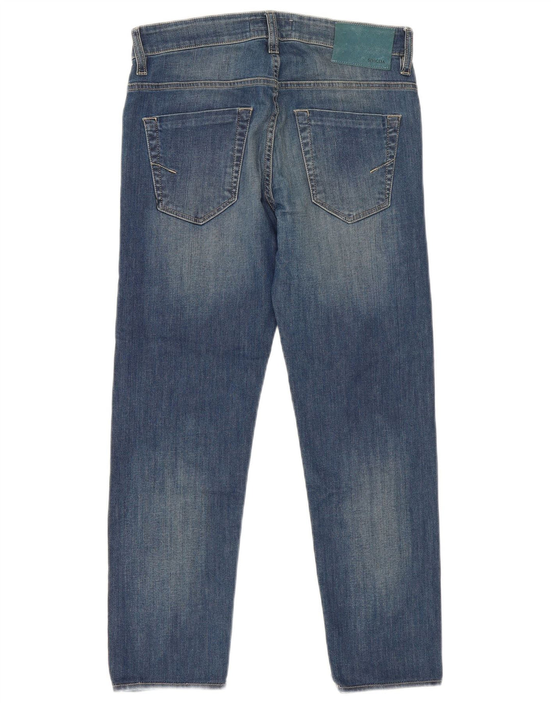SIVIGLIA Womens Cropped Jeans W30 L26 Blue Cotton