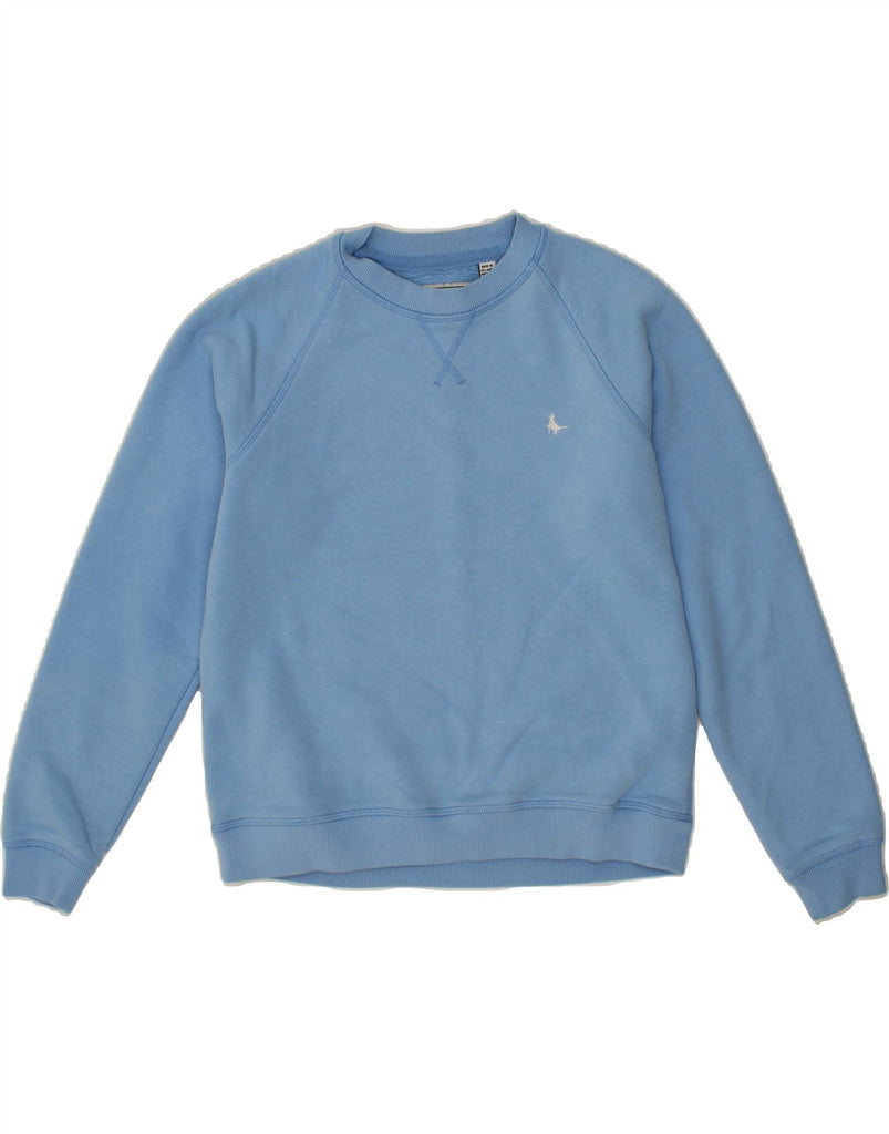 JACK WILLS Womens Oversized Sweatshirt Jumper UK 8 Small Blue Cotton Vintage Jack Wills and Second-Hand Jack Wills from Messina Hembry 