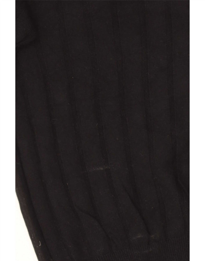 Marks & Spencer Womens Boat Neck Jumper Sweater UK 10 Small Black