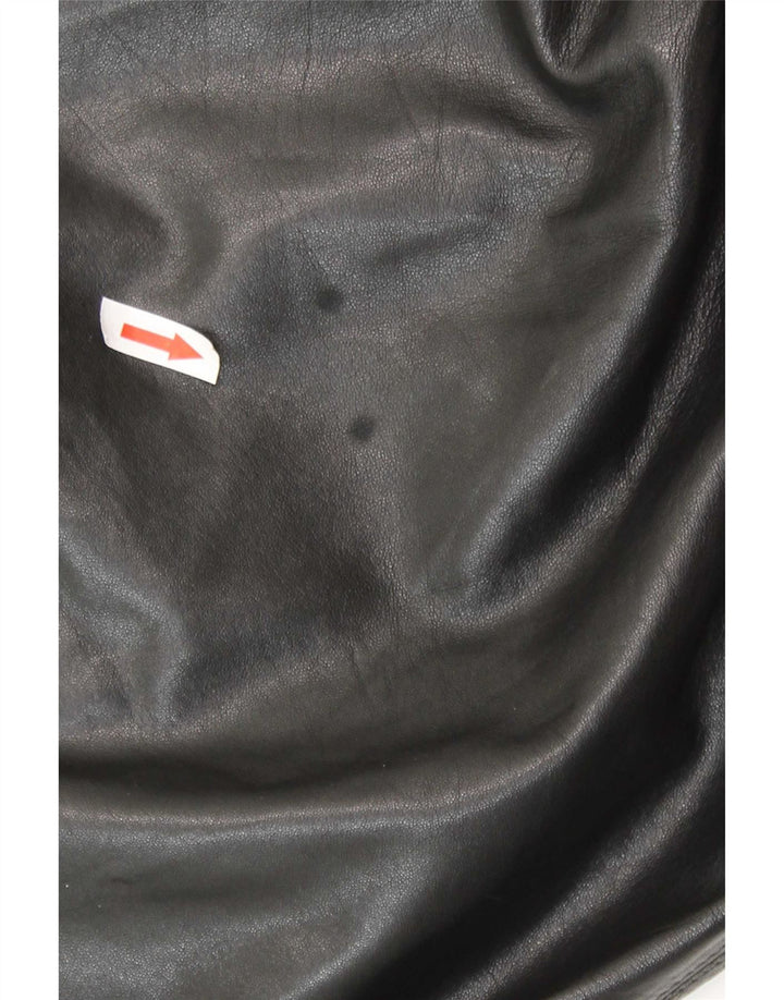 Lamatta Mens Leather Jacket IT 52 XL Black