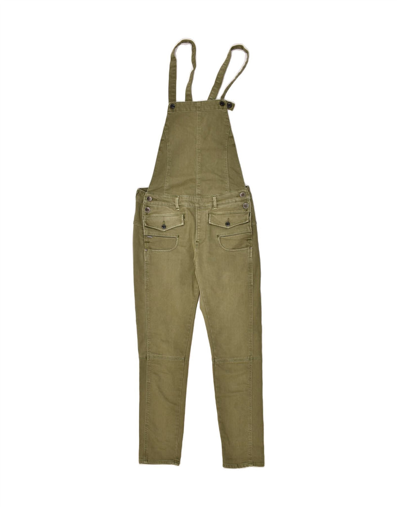 G-STAR Womens Dungarees Slim Jeans UK 4 2XS W28 L26  Green Cotton | Vintage G-Star | Thrift | Second-Hand G-Star | Used Clothing | Messina Hembry 