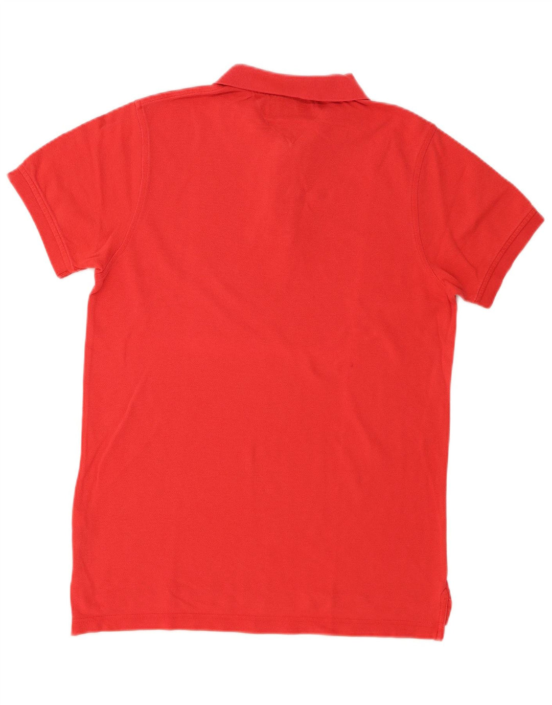 Tommy Hilfiger Mens Slim Fit Polo Shirt Medium Red Cotton