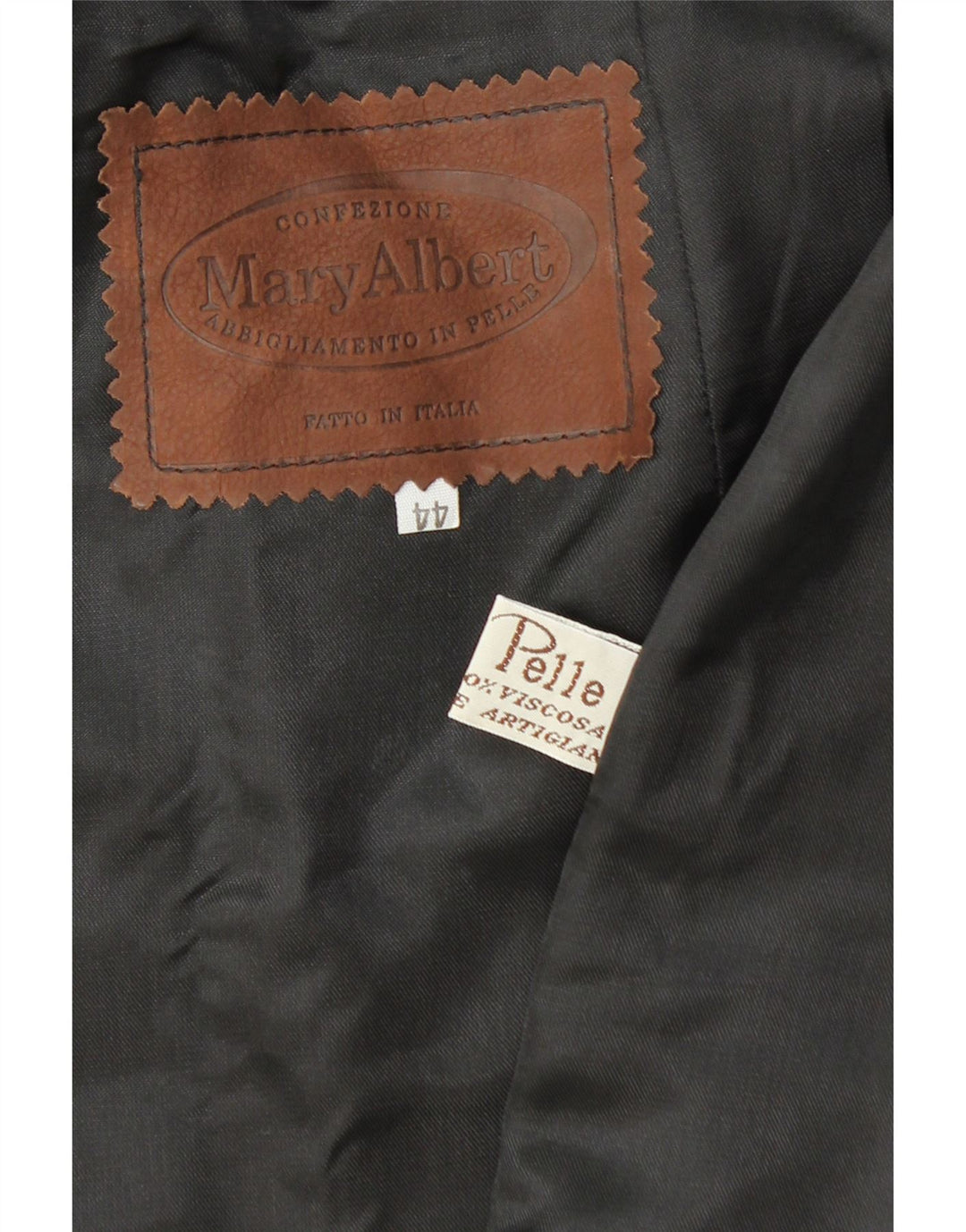 MARY ALBERT Womens Leather Skirt IT 44 Medium W28 Black Leather