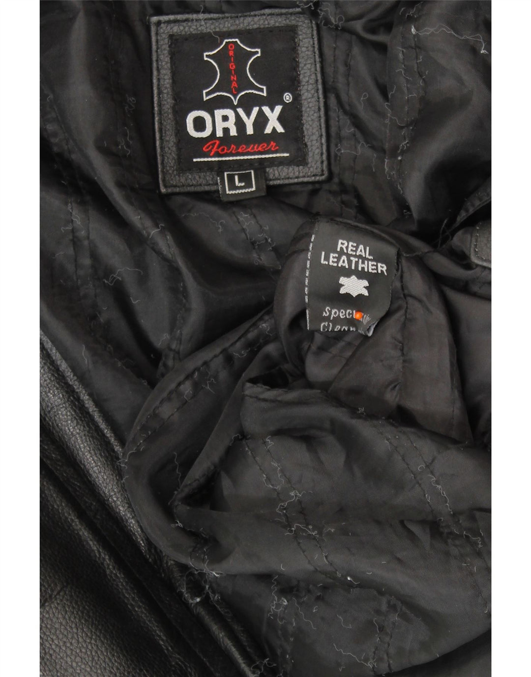 VINTAGE Mens Leather Jacket UK 40 Large Black Leather
