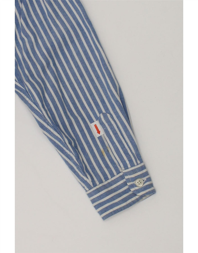 TOMMY HILFIGER Boys Shirt 6-7 Years Blue Striped Cotton | Vintage Tommy Hilfiger | Thrift | Second-Hand Tommy Hilfiger | Used Clothing | Messina Hembry 