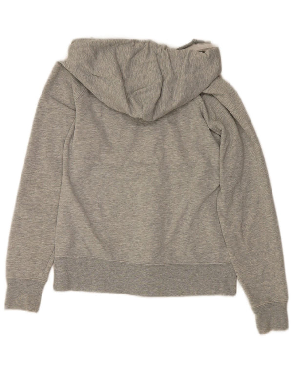 Gap Womens Graphic Zip Hoodie Sweater UK 8 Small Grey Flecked