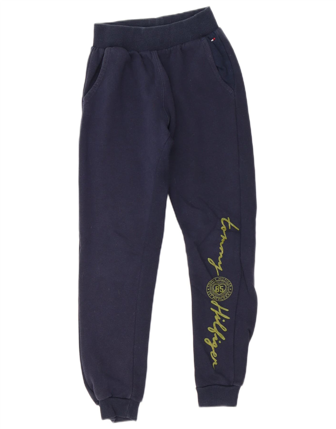 Tommy Hilfiger Boys Tracksuit Trousers Joggers 8-9 Years Medium Navy Blue