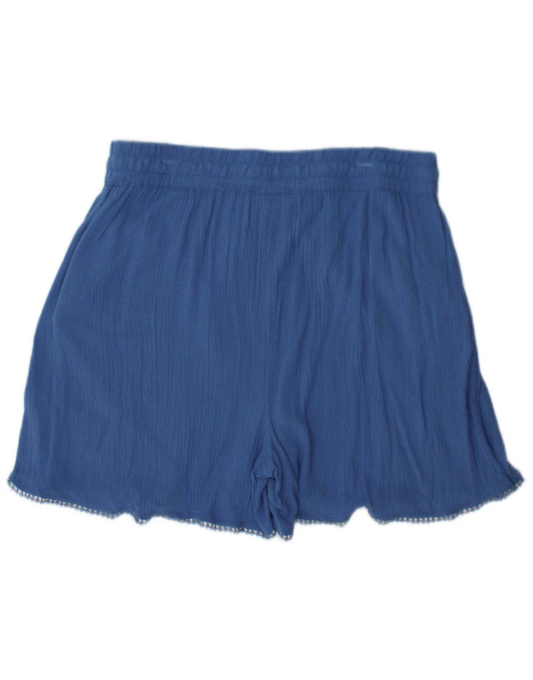 Marks & Spencer Womens Shorts UK12 Medium W30 Blue Viscose