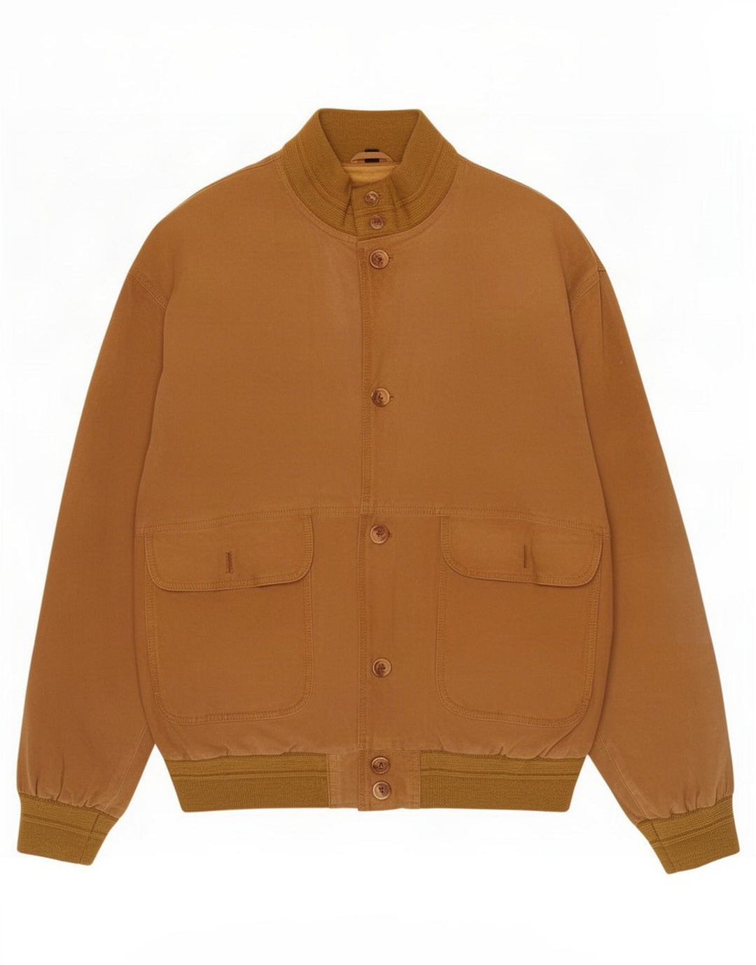 Vintage Mens Suede Bomber Jacket IT 54 2XL Beige