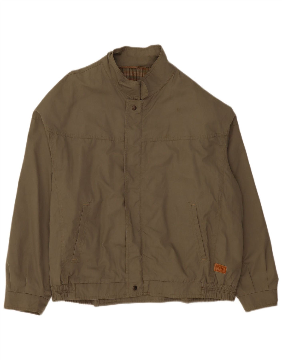 FACIBA Mens Bomber Jacket IT 58 4XL Khaki Polyester