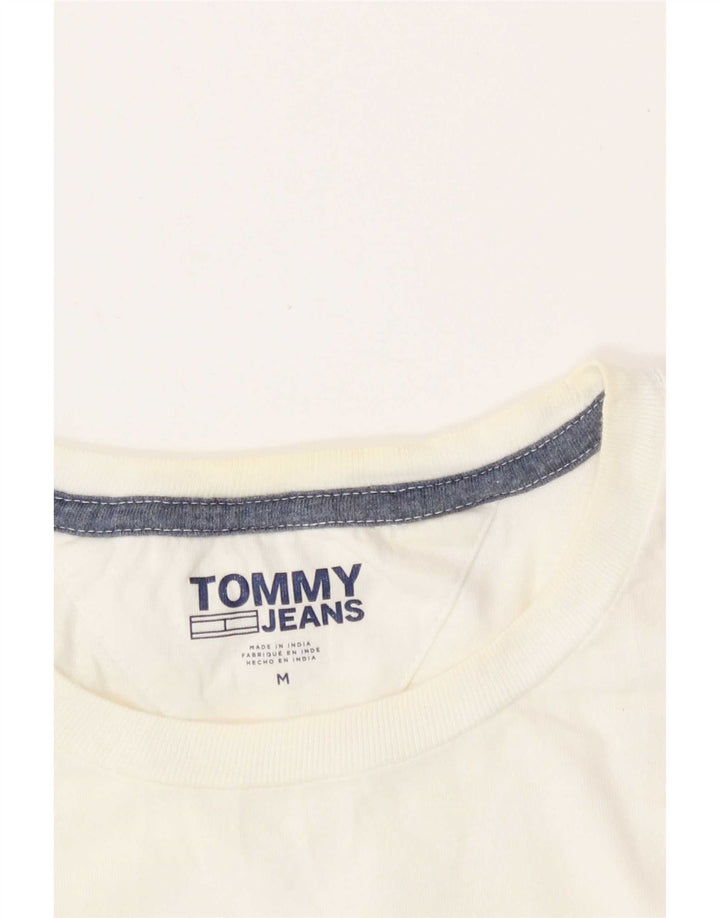 Tommy Hilfiger Mens Graphic T-Shirt Top Medium White